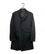 BLACK COMME des GARCONS）の古着「ポリ縮絨スター3Bロングジャケット」｜ブラック
