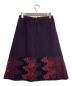 PJC (PJC) 刺繍ウールスカート パープル サイズ:L：7800円