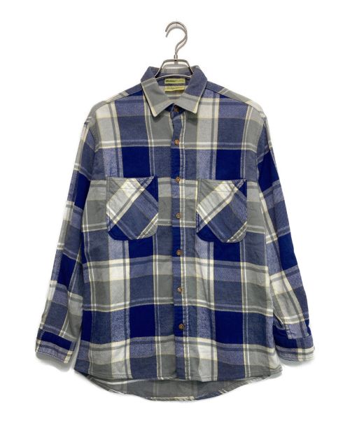 big mac（ビッグマック）big mac (ビッグマック) ネルシャツ ブルー サイズ:Lの古着・服飾アイテム