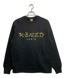 KENZO（ケンゾー）の古着「タイガーテイルレギュラースウェットシャツ」｜ブラック