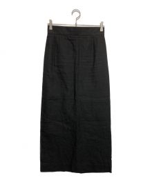 Demi-Luxe Beams（デミルクス ビームス）の古着「リネンタイトロングスカート」｜ブラック