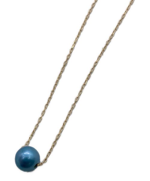 Lilas（リラ）Lilas (リラ) インディゴパール6mm1粒ネックレス ブルーの古着・服飾アイテム