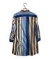 NARA CAMICIE (ナラカミーチェ) ランダムストライプ七分袖ロングシャツ ブルー サイズ:02：3980円