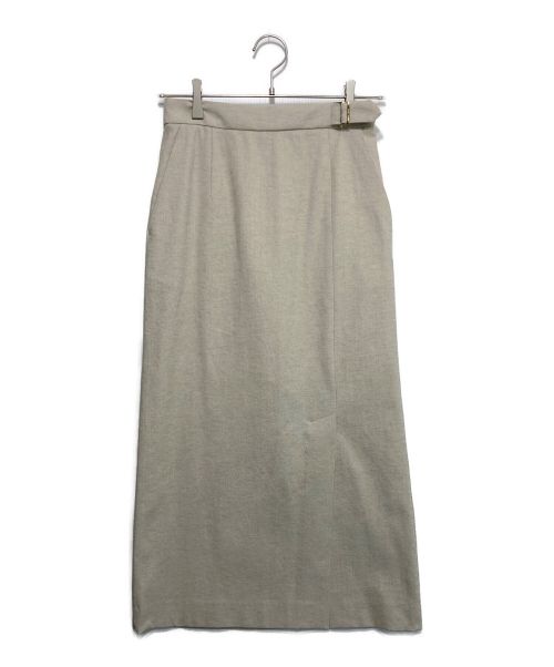 allureville（アルアバイル）allureville (アルアバイル) シャルタリングタイトスカート ベージュ サイズ:2 未使用品の古着・服飾アイテム