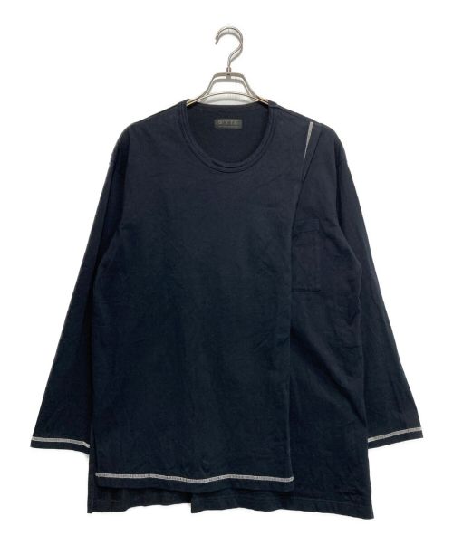 s'yte（サイト）s'yte (サイト) YOHJI YAMAMOTO (ヨウジヤマモト) 変形カットソー ブラック サイズ:3の古着・服飾アイテム