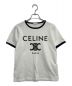 CELINE（セリーヌ）の古着「トリオンフコットンジャージーTシャツ」｜ブラック×ホワイト