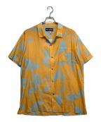 DOUBLE RAINBOUUダブルレインボー）の古着「ハワイアンシャツ」｜オレンジ×スカイブルー