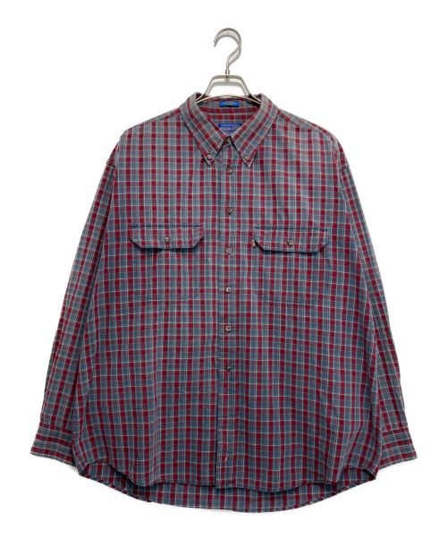 PENDLETON（ペンドルトン）PENDLETON (ペンドルトン) チェックシャツ レッド×グレー サイズ:XLの古着・服飾アイテム
