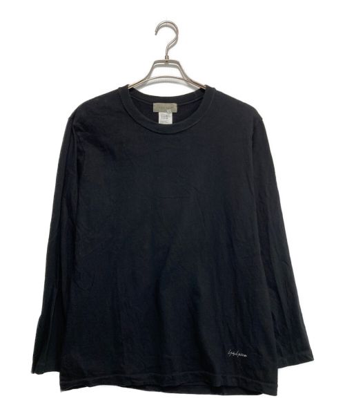 YOHJI YAMAMOTO（ヨウジヤマモト）YOHJI YAMAMOTO (ヨウジヤマモト) ロングスリーブTシャツ ブラック サイズ:2の古着・服飾アイテム