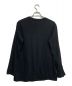 YOHJI YAMAMOTO (ヨウジヤマモト) ロングスリーブTシャツ ブラック サイズ:2：5000円