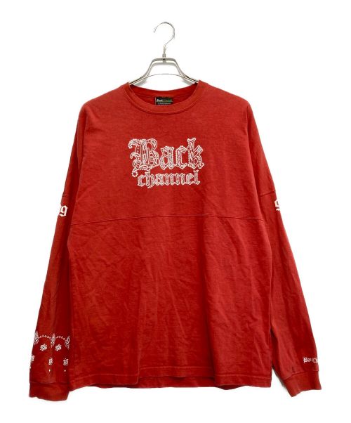BACK CHANNEL（バックチャンネル）BACK CHANNEL (バックチャンネル) ロングスリーブTシャツ レッド サイズ:XXLの古着・服飾アイテム