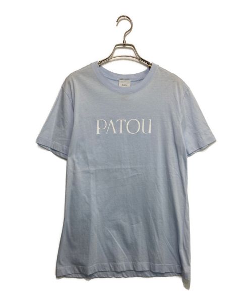 patou（パトゥ）Patou (パトゥ) ESSENTIAL PATOU Tシャツ/オーガニックコットン パトゥロゴTシャツ ブルー サイズ:Sの古着・服飾アイテム