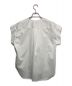 BACCA (バッカ) コットンツイル ラッフルカラーシャツ ホワイト サイズ:36：5000円
