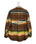 orSlow (オアスロウ) BEAMS (ビームス) メキシカンラグプリント長袖シャツ ブラウン サイズ:2 未使用品：12000円