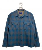 PENDLETONペンドルトン）の古着「オンブレチェックボードシャツ」｜ブルー×グレー