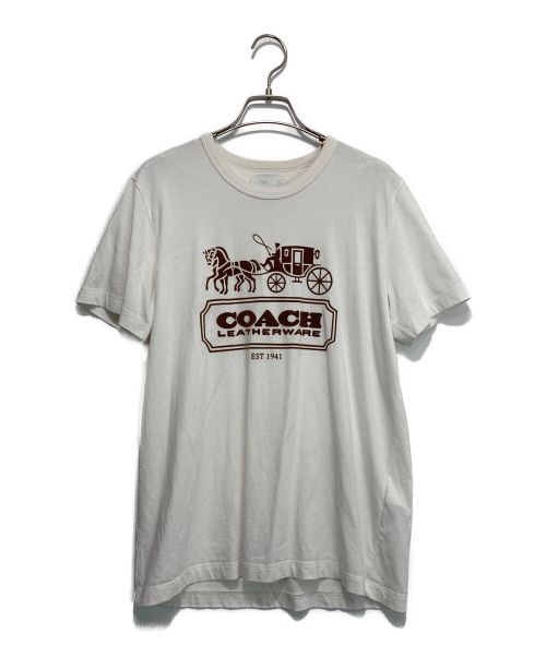 COACH（コーチ）COACH (コーチ) ロゴTシャツ ホワイト サイズ:Sの古着・服飾アイテム