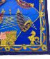 中古・古着 HERMES (エルメス) カレ90LES BISSONE DE VENISE『ヴェニスの船祭り』 ゴールド×ブルー：12000円