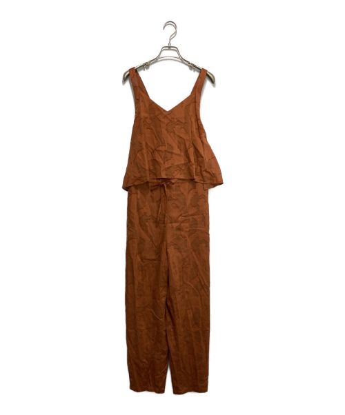 COLUMN（コラム）COLUMN (コラム) シャイニーオールインワン ブラウン サイズ:38の古着・服飾アイテム