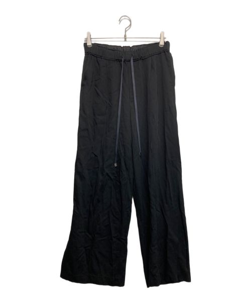RITO（リト）Rito (リト) ヴィスコースウールツイルセンタープレスイージーパンツ ブラック サイズ:38の古着・服飾アイテム