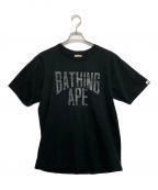 A BATHING APEアベイシングエイプ）の古着「ABC Dot Reflective NYC Logo Tee」｜ブラック