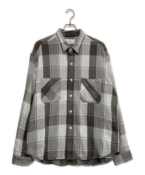 UNUSED（アンユーズド）UNUSED (アンユーズド) Check Shirt グレー サイズ:4の古着・服飾アイテム
