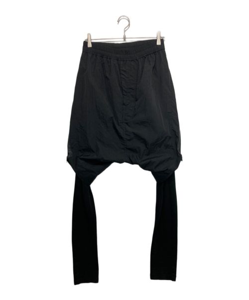 NILoS（ニルズ）NILoS (ニルズ) レイヤードジョガーナイロンパンツ ブラック サイズ:3の古着・服飾アイテム