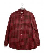 RHC Ron Herman (アールエイチシー ロンハーマン) THOMAS MASON (トーマスメイソン) チェックシャツ レッド サイズ:L