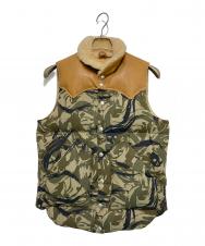 RockyMountainFeatherBed (ロッキーマウンテンフェザーベッド) Hysteric Glamour (ヒステリックグラマー) CHRISTY VEST ベージュ×カーキ サイズ:36