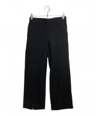 OVERCOAT (オーバーコート) STRAIGHT LEG TROUSER WITH ELASTIC ブラック