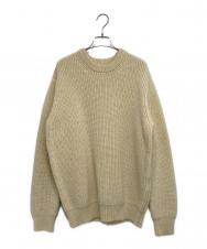 YAECA (ヤエカ) 3G Wool Knit Crew Neck ベージュ サイズ:L