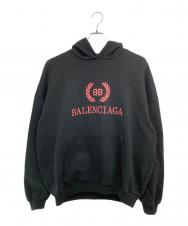 BALENCIAGA (バレンシアガ) BBロゴ フーディー ブラック サイズ:S