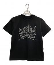 sacai (サカイ) geoff sacai by Geoff Mcfetridge Print T-Shirt ブラック サイズ:1