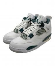 NIKE (ナイキ) Air Jordan 4 Retro "Oxidized Green" ホワイト×グリーン サイズ:US9 未使用品