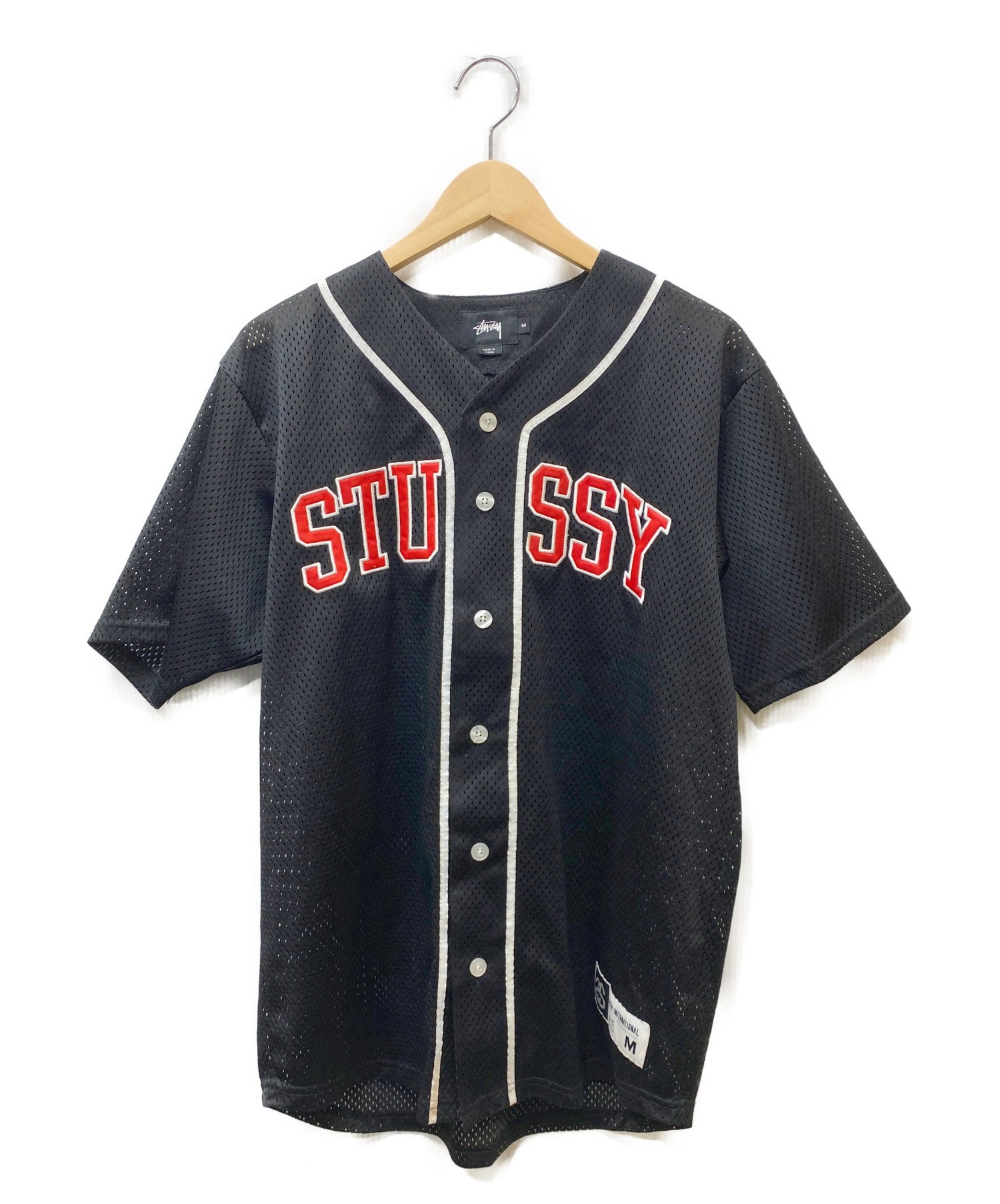 シャツ stussy ベースボールシャツ 黒 M G78PE-m13386389702 ーのベース