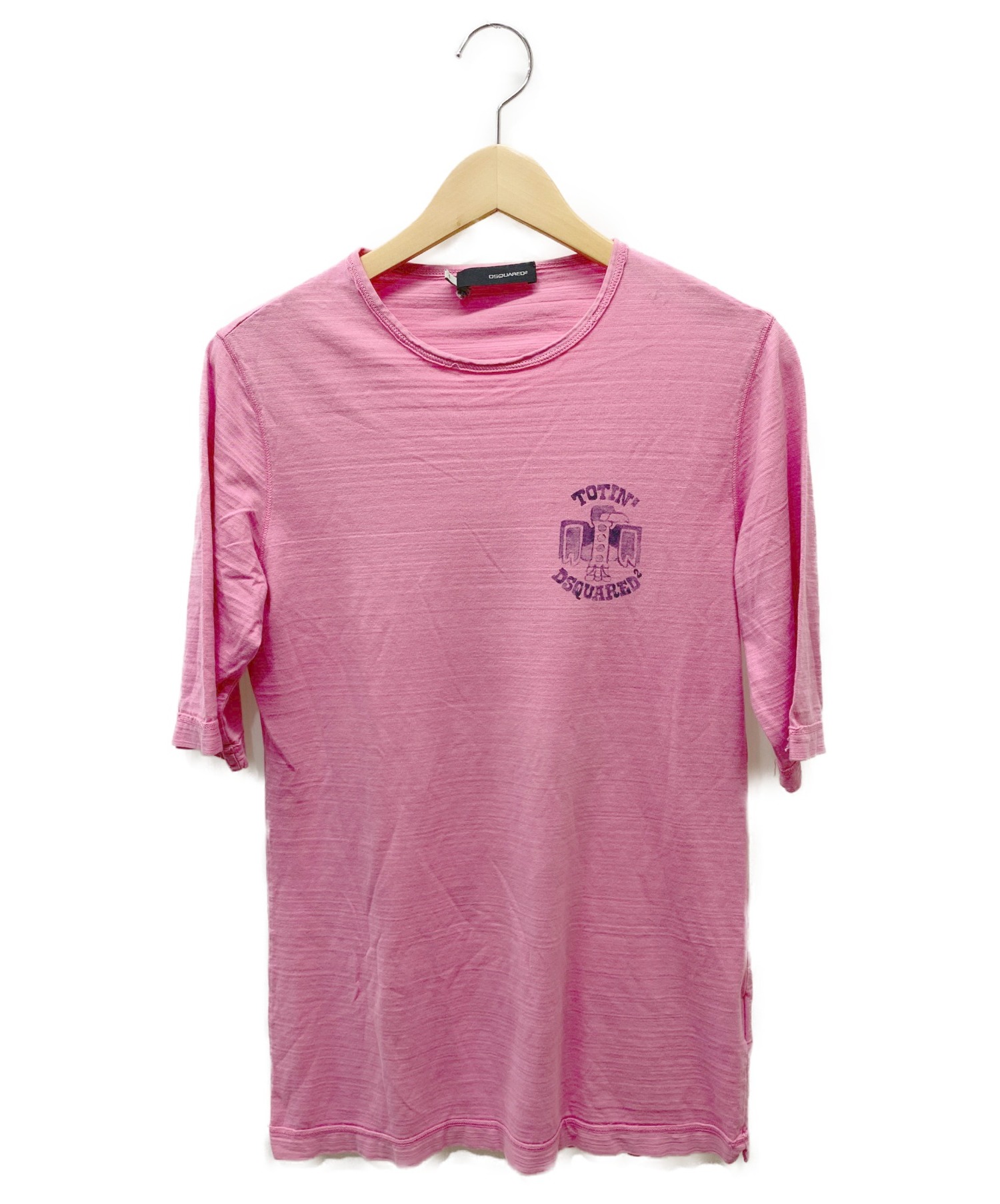 DSQUARED2 (ディースクエアード) プリントTシャツ ピンク サイズ:S
