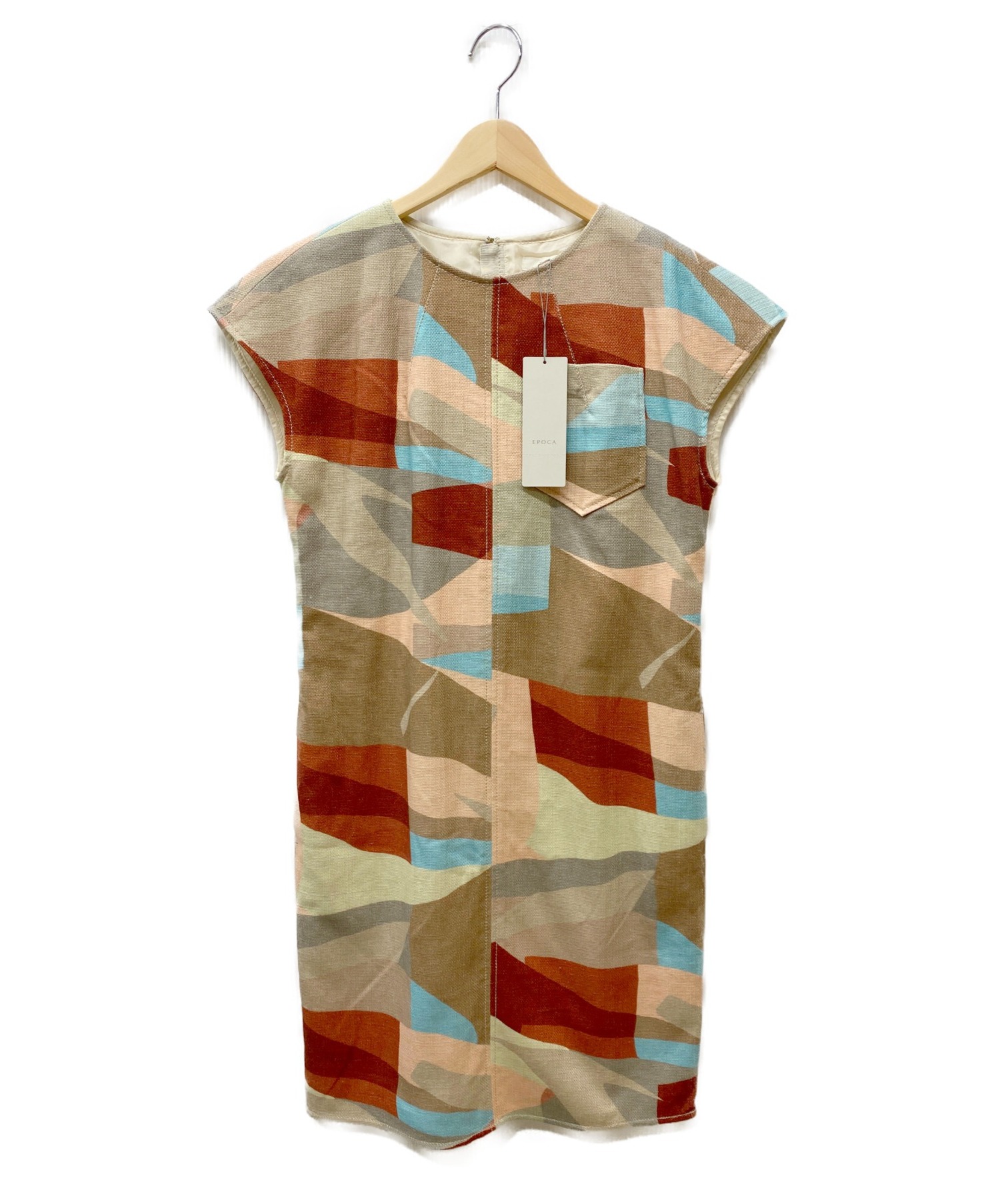 中古 古着通販 Epoca エポカ カラーストリームキャンバスワンピース マルチカラー サイズ 40 ブランド 古着通販 トレファク公式 Trefac Fashion