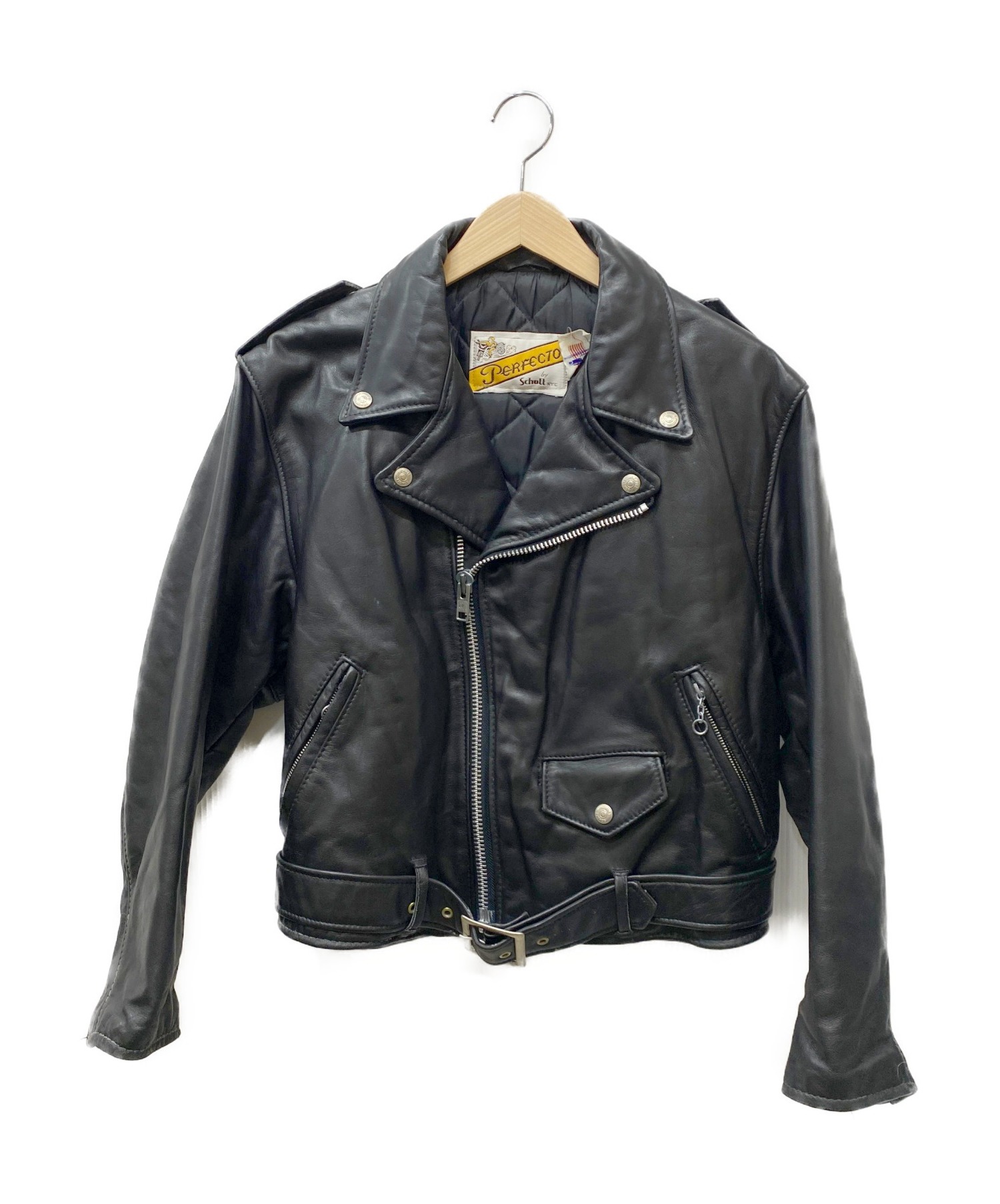 中古 古着通販 Schott ショット ダブルライダースジャケット ブラック サイズ 10 ブランド 古着通販 トレファク公式 Trefac Fashion