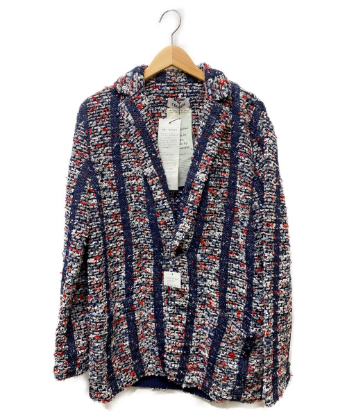 人気のファッションブランド アウター テーラード ブレザー ジャケット メンズ Coohem コーヘン 羽織 ツイードジャケット ストライプ