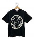 C.E（）の古着「WASHED DESIGNTシャツ」｜ブラック