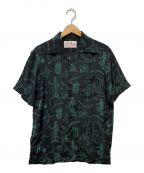 Aloha Blossom（アロハブロッサム）の古着「アロハシャツ」｜ブラック