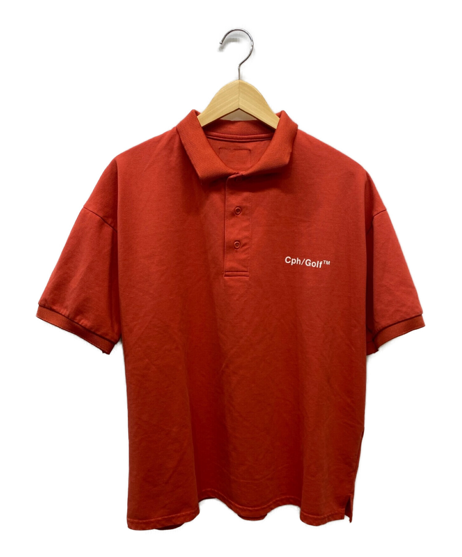 cPH/gOLF (キャプテンズヘルム ゴルフ) ポロシャツ オレンジ サイズ:L