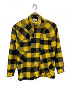 YMC×WIND AND SEA（ワイエムシー×ウィンダンシー）の古着「Wool Blend Check Mitchum Shirt」｜イエロー