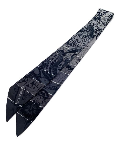 HERMES（エルメス）HERMES (エルメス) ツイリースカーフ ブラックの古着・服飾アイテム