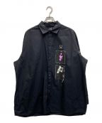 RAF SIMONS×FRED PERRYラフシモンズ×フレッドペリー）の古着「オーバーサイズシャツ」｜ブラック