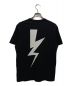 NEIL BARRETT (ニールバレット) プリントTシャツ ブラック サイズ:M：9800円