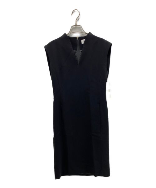 Mame Kurogouchi（マメクロゴウチ）Mame Kurogouchi (マメクロゴウチ) Vネックスリーブレスドレス ブラック サイズ:2の古着・服飾アイテム