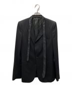 Maison Martin Margielaメゾンマルタンマルジェラ）の古着「ボウタイテーラードジャケット」｜ブラック