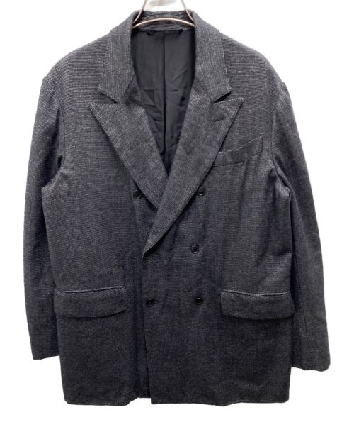 COMOLI（コモリ）COMOLI (コモリ) ウールシルク ダブルチェスターコート ブラック サイズ:1の古着・服飾アイテム