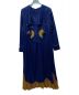 TOGA PULLA（トーガ プルラ）の古着「Rayon embroidery racd dress」｜ネイビー