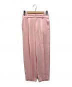 6(ROKU) BEAUTY&YOUTH）の古着「GEORGETTE TUCK PANTS」｜ピンク
